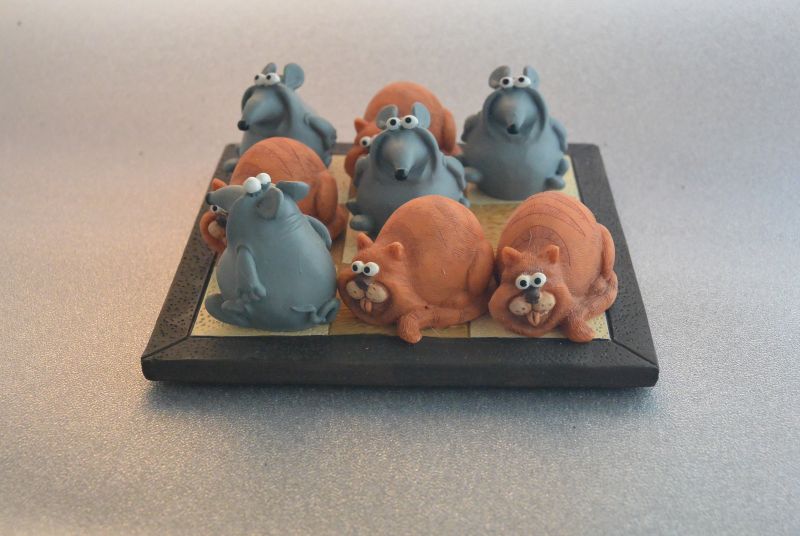 Tic, tac toe kat en muis