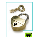 Brass Heart Lock