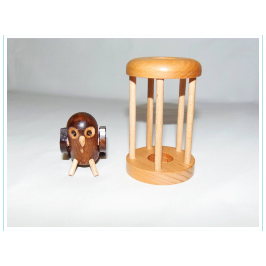 Hedgehog puzzle owl