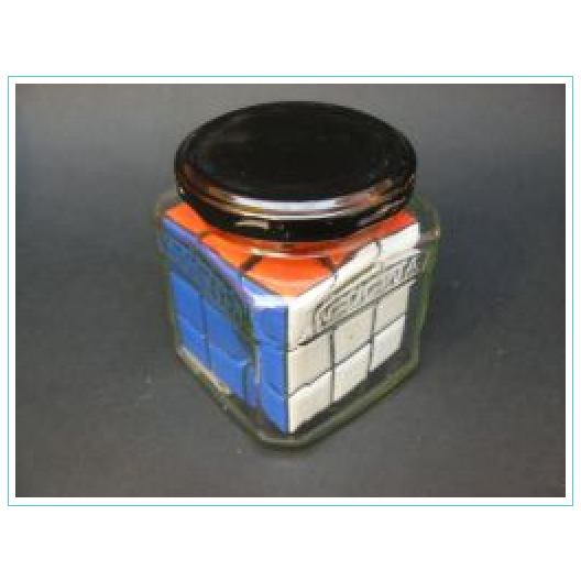 Cube in jar