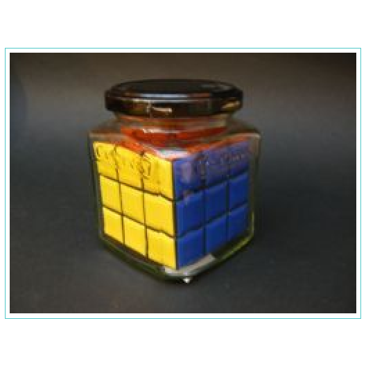 Cube in jar