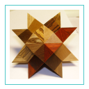 Quatrombic star puzzle