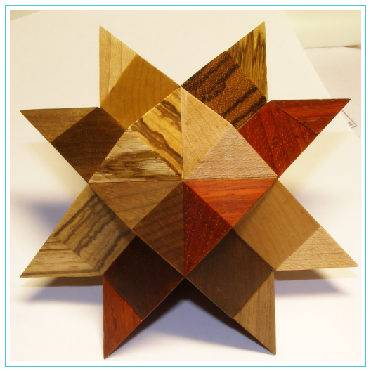 Quatrombic star puzzle