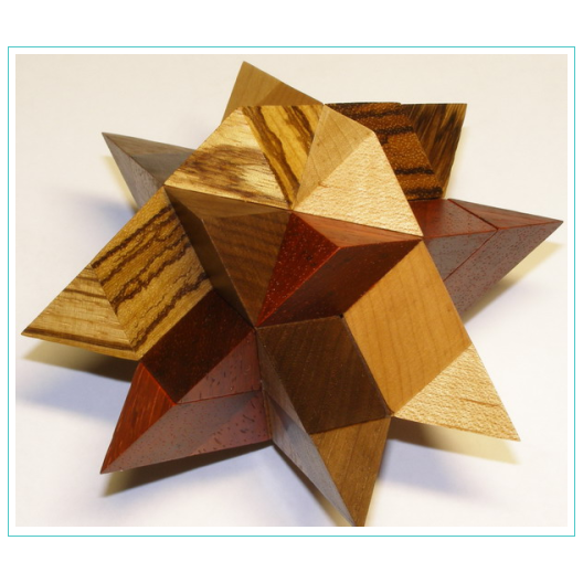 Quatrombic star puzzle